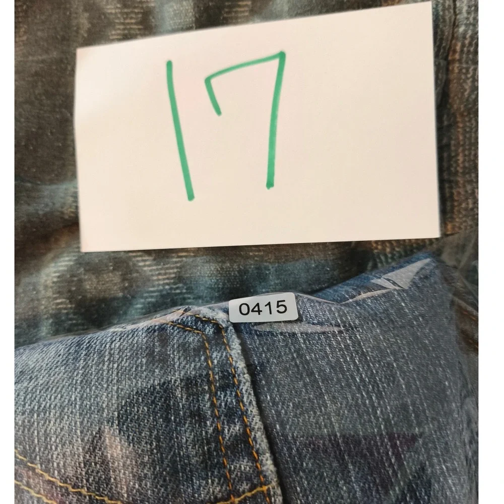 Levis 527 Slim Bootcut Jeans Mens 30x32 Medium Wash Distressed 05527-0521